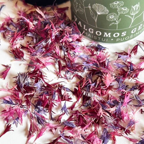 Džiovintų žiedlapių MIX "Avietė"